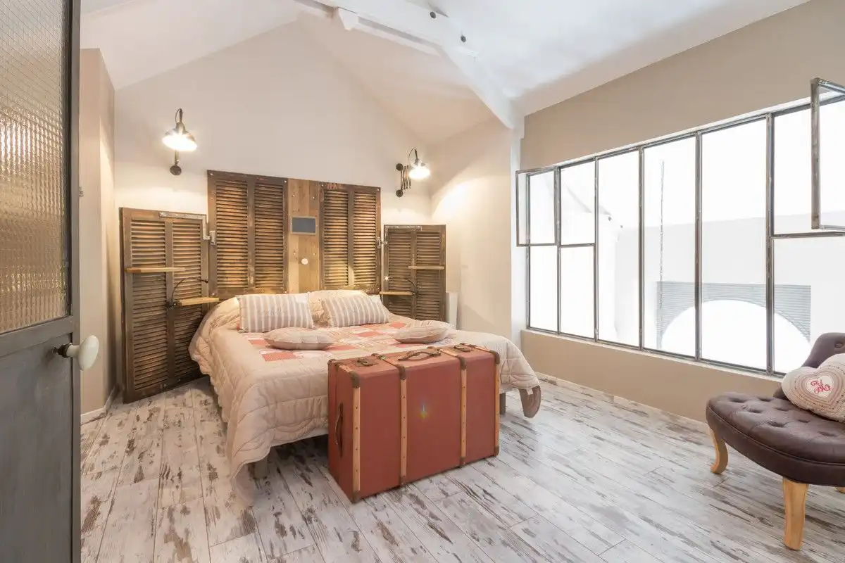 déco gîte chambre vintage