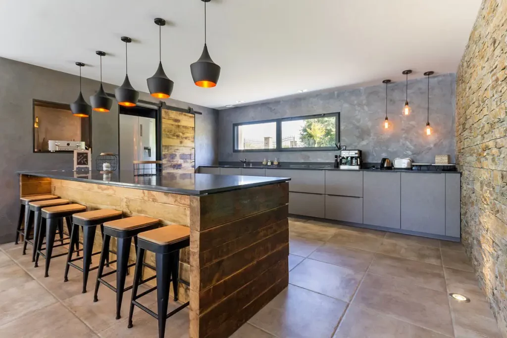 exemple aménagement cuisine gite haut de gamme