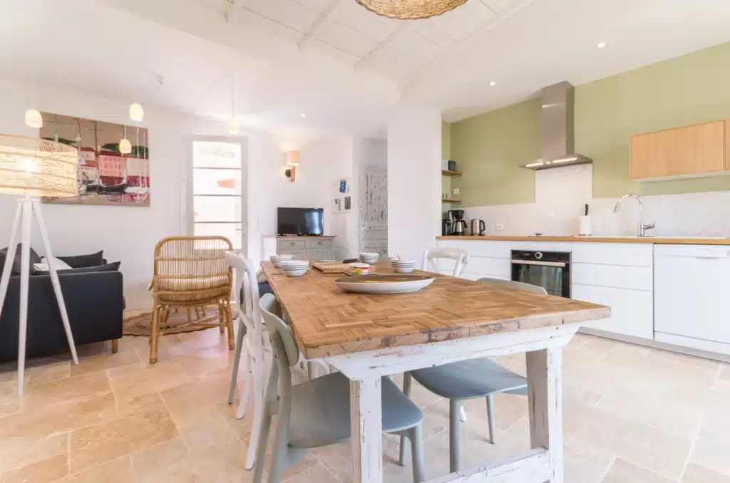 exemple aménagement cuisine bohème gite touristique