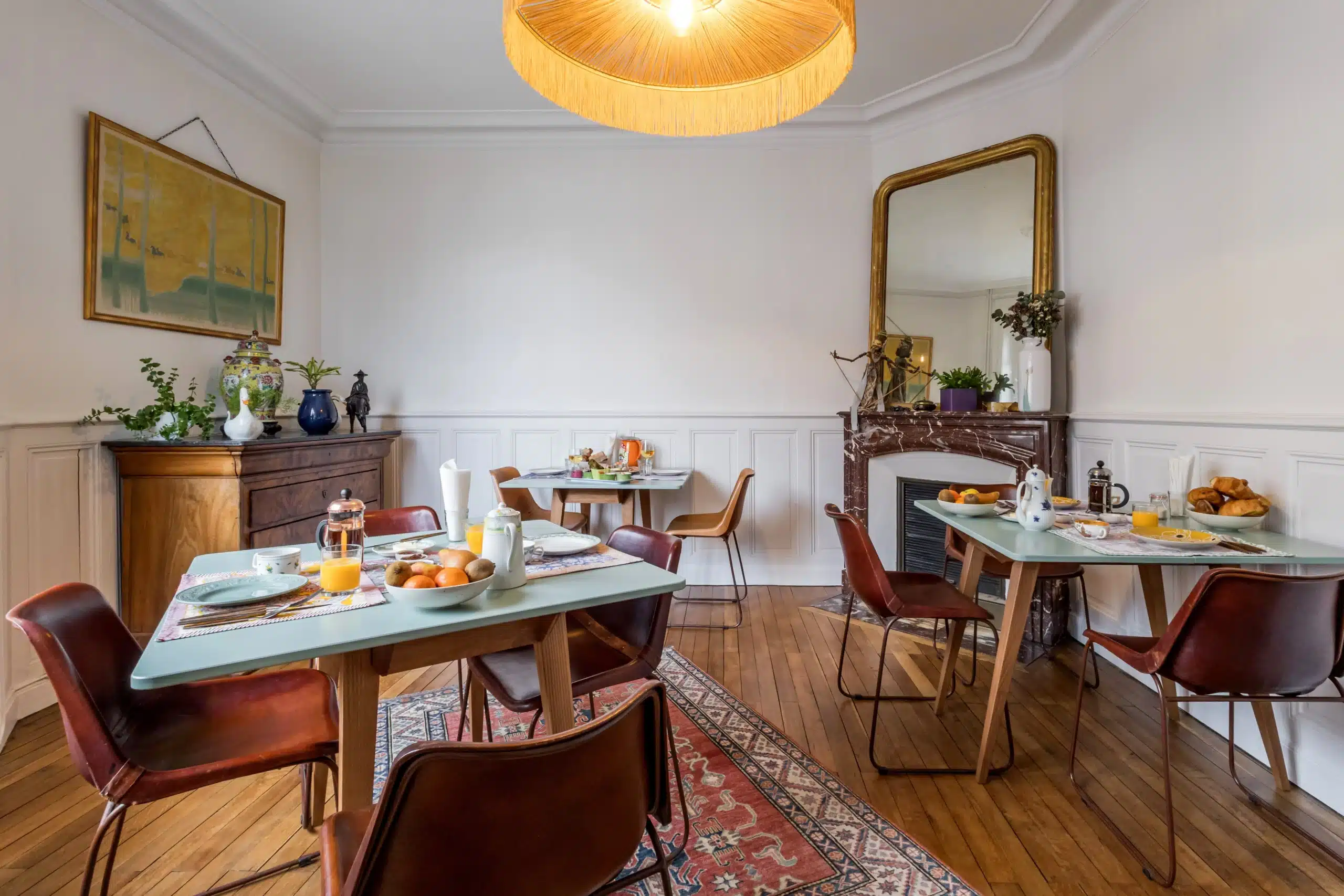 Une chambre perchée - petit déjeuner